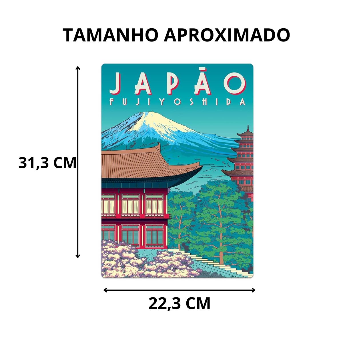 Quebra Cabeça Japão Fujiyoshida - Postais do Mundo / 500 Peças Nano - Toyster Quebra Cabeça Japão Fujiyoshida - Postais do Mundo / 500 Peças Nano - Toyster